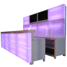 Exclusive LED Bar violett side